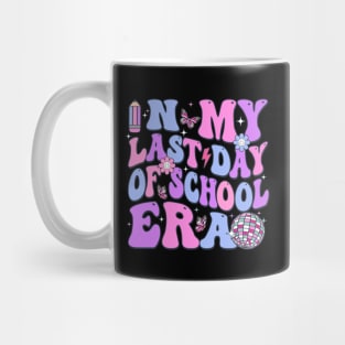 In My Last Day Of School Era Groovy Teacher Student Kids Mug